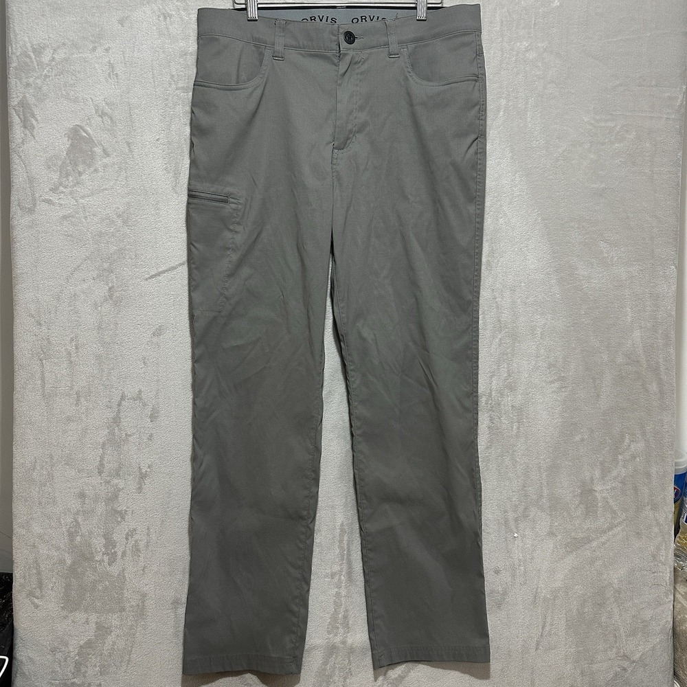 ORVIS‎ Tech Stretch Quick-Dry Pants Grey Camping Hiking Men's Size 36